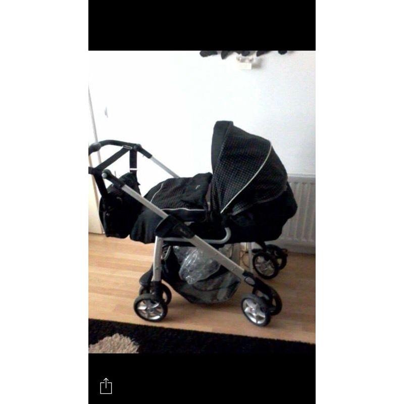 Sliver cross pram / buggy