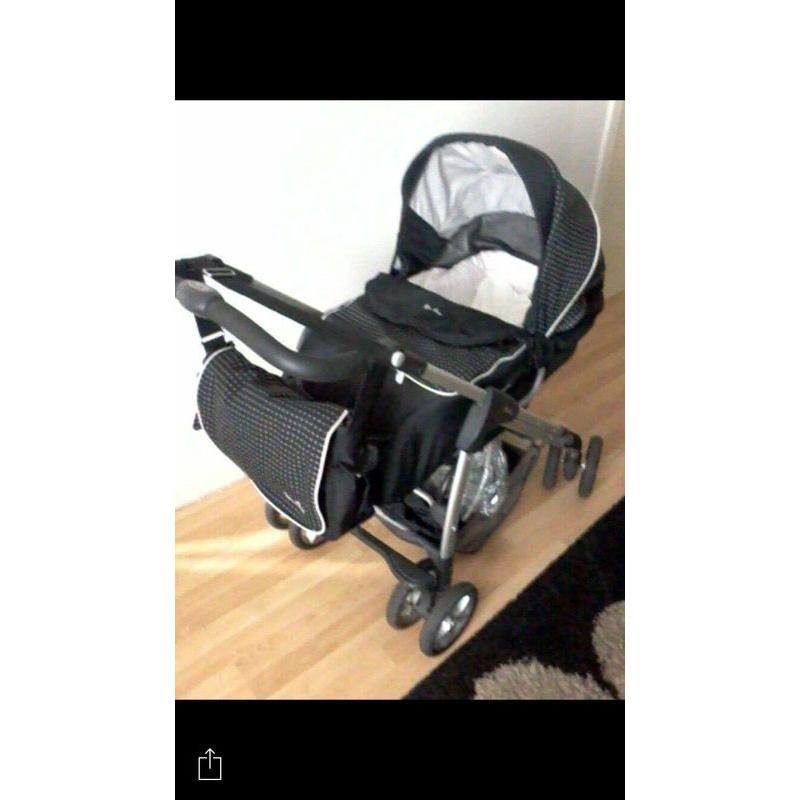 Sliver cross pram / buggy