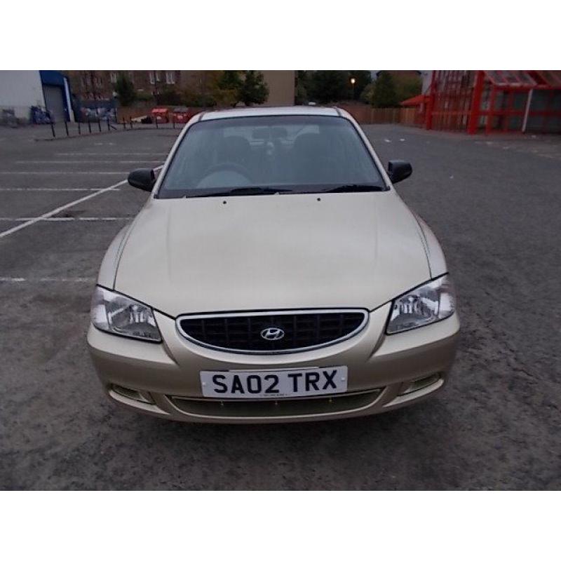 HYUNDAI ACCENT 1.5 CDX HATCHBACK 02 REG MOT AUGUST 2017