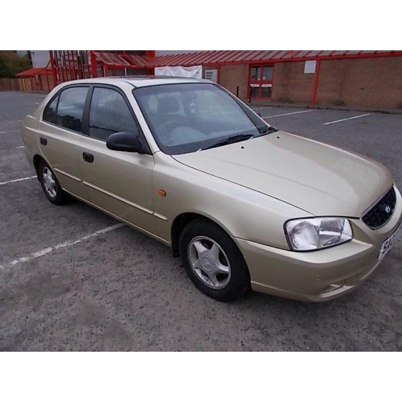 HYUNDAI ACCENT 1.5 CDX HATCHBACK 02 REG MOT AUGUST 2017