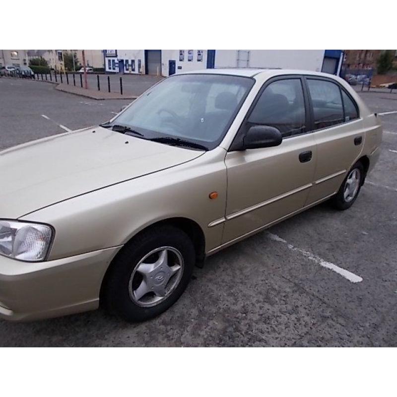 HYUNDAI ACCENT 1.5 CDX HATCHBACK 02 REG MOT AUGUST 2017
