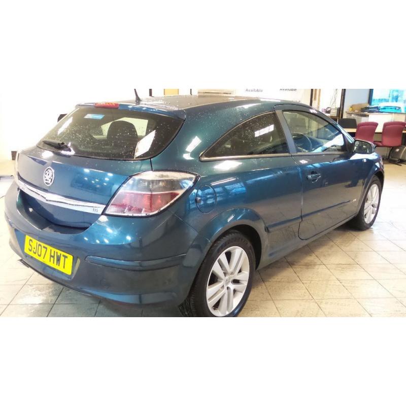 2007 07 VAUXHALL ASTRA 1.6 SXI 3D 115 BHP *PART EX WELCOME*24 HOUR INSURANCE*WARRANTY*