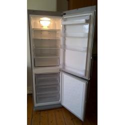 Silver Samsung Fridge Freezer - 301 litre storage - good condition
