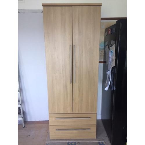 Oak effect wardrobe