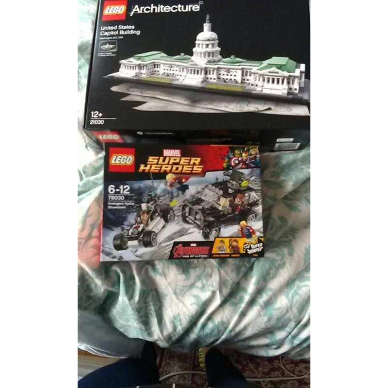 Lego 21030 unite states capital building and 76030