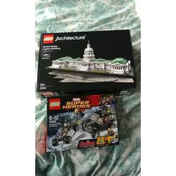 Lego 21030 unite states capital building and 76030