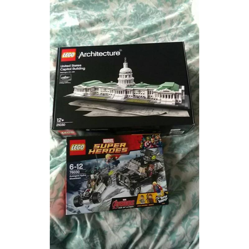 Lego 21030 unite states capital building and 76030