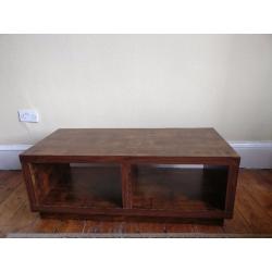 Coffee / TV Table - Dark Wood Finish