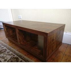 Coffee / TV Table - Dark Wood Finish