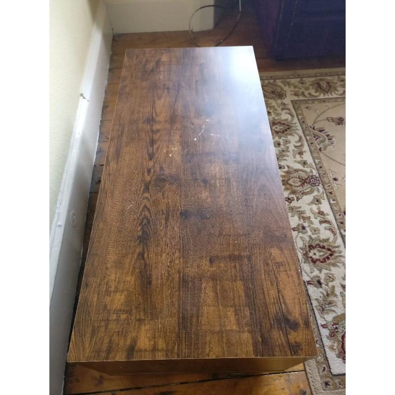 Coffee / TV Table - Dark Wood Finish
