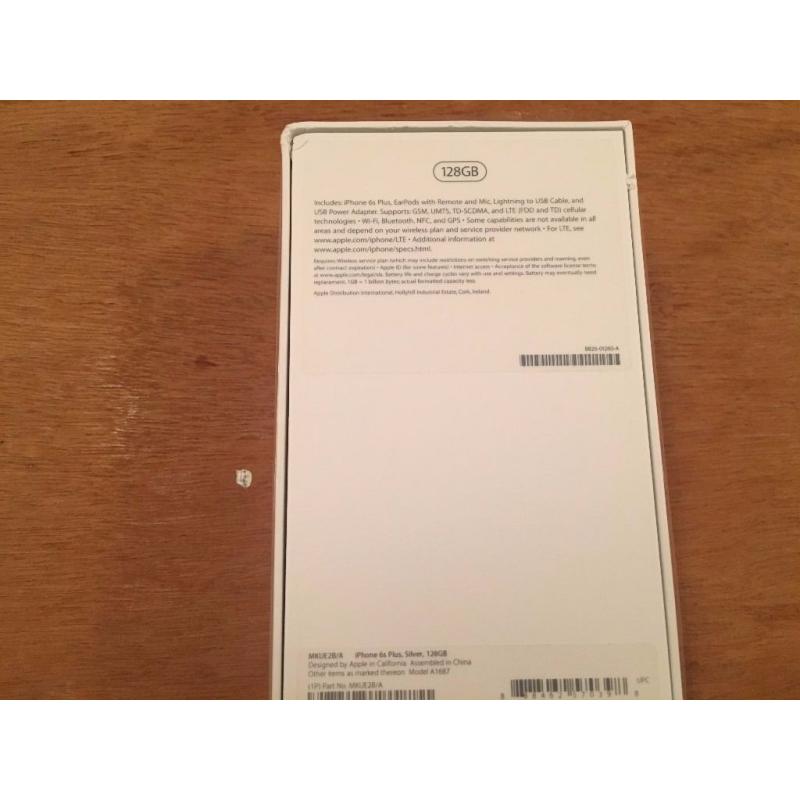Apple Iphone 6s Plus 128GB Silver UNLOCKED