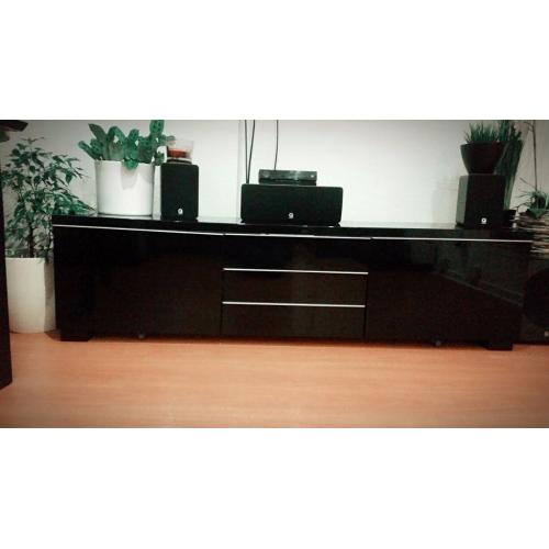 Black ikea high gloss tv bench tv stand tv table