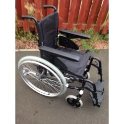 Invacare Action 2NG Lightweight Foldable Self Propelling Wheelchair with cushion