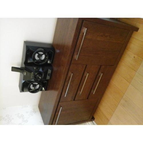 Next dark wood mirror