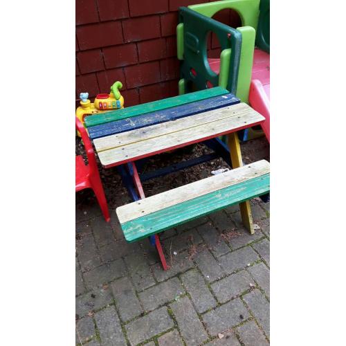 Children's picnic bench