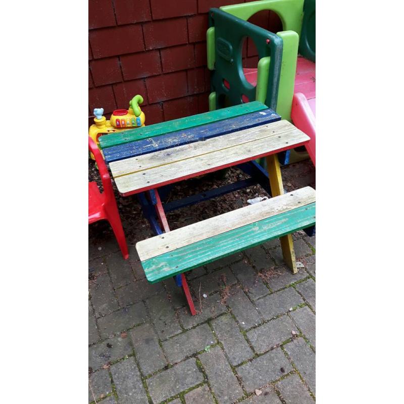 Children's picnic bench
