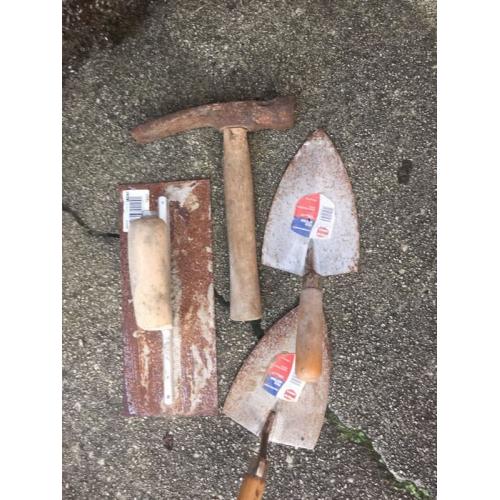Hand tools for bricklayer I think