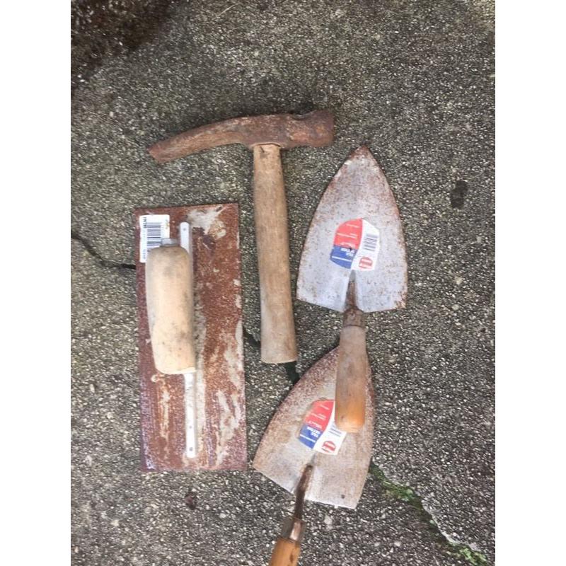 Hand tools for bricklayer I think