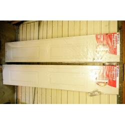 2 PAIRS WHITE BI-FOLD INTERNAL DOORS IN ORIGINAL PACKAGING