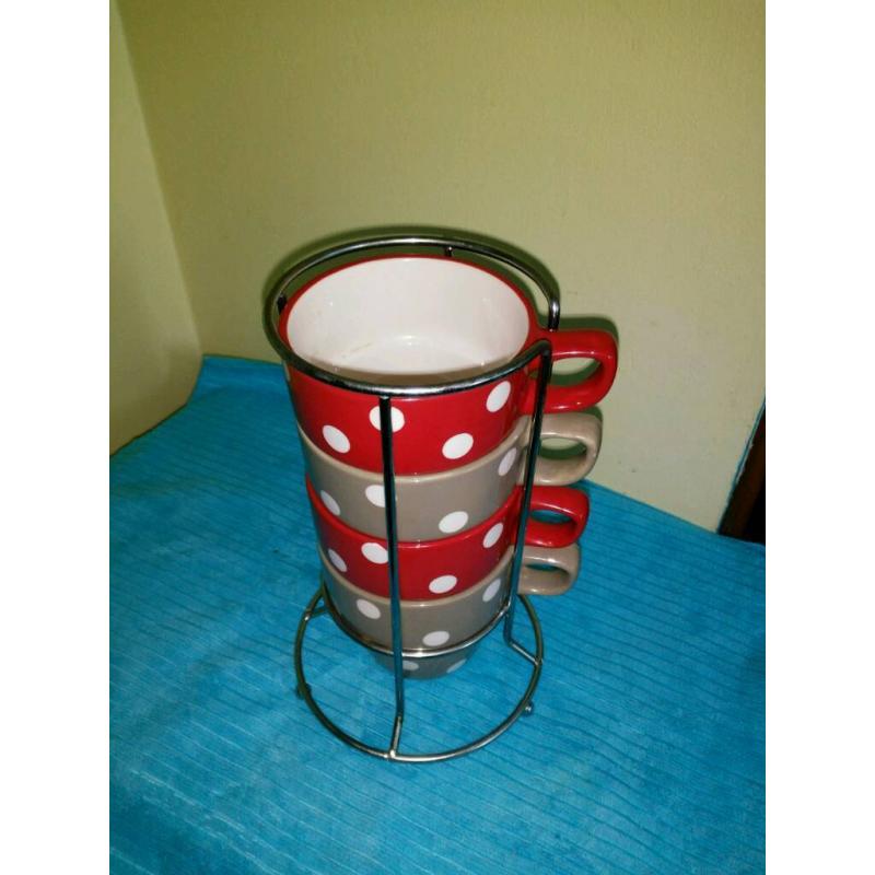 Polka dot cup/mugs M &S brand