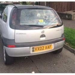 VAUXHALL CORSA SXI SILVER 2002 PETROL 84,000 MILES