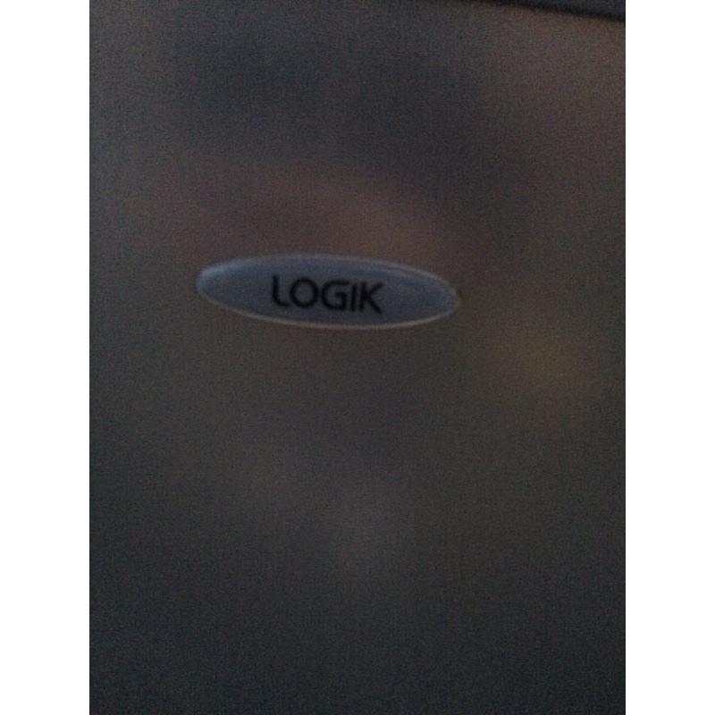 Silver under counter fridge