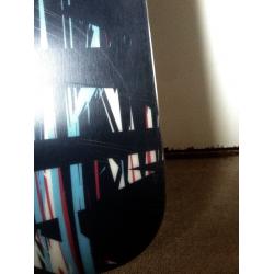 155cm AIRTRACKS SNOWBOARD + 8.0 UK SIZE BOOTS + BINDINGS + BAG (all used once)