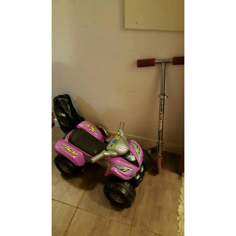 Car and scooter