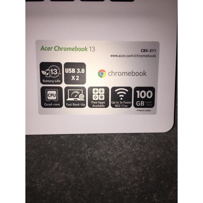 Acer Chromebook 13 White - BRAND NEW
