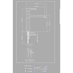 COOKE & LEWIS VIPACCO LEVER BLACK TAP