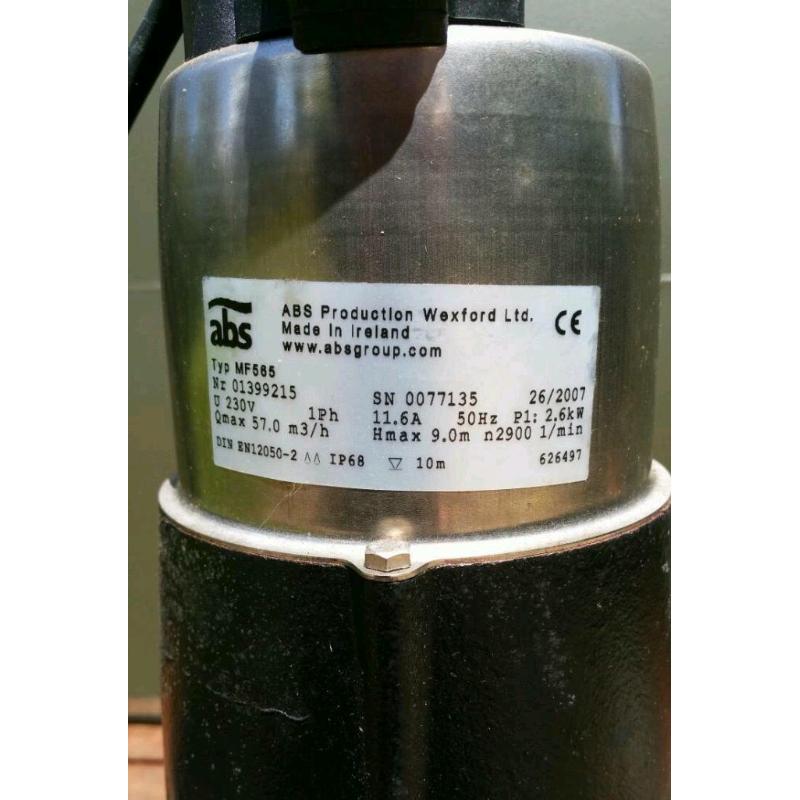 GRUNDFOS SEWAGE PUMP SEG.40.15