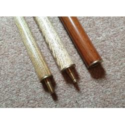 Three-piece snooker cue and carry case for sale