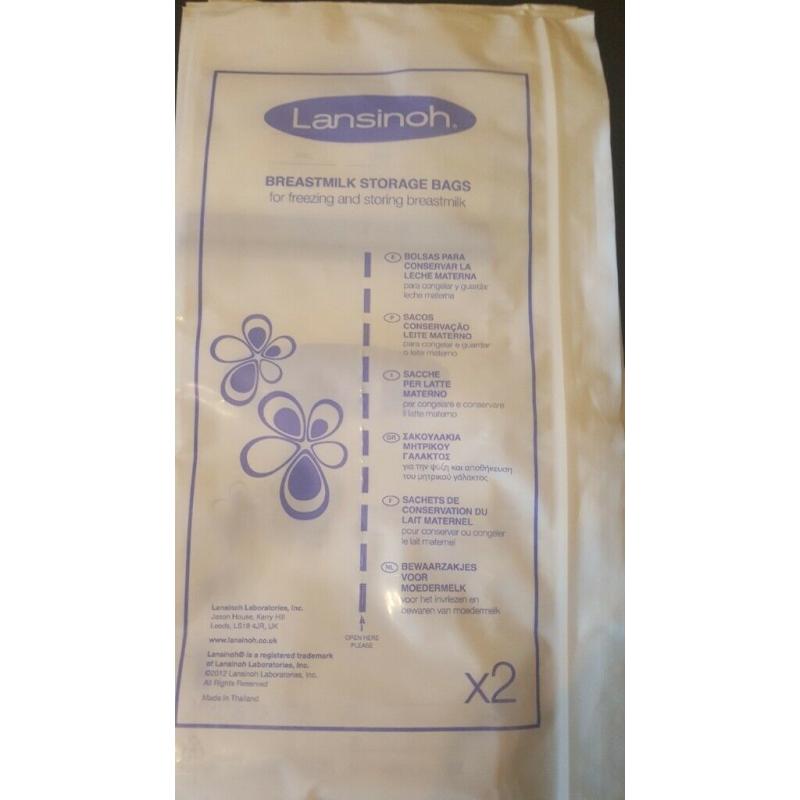 Brest pump+ brestmilk storage bags