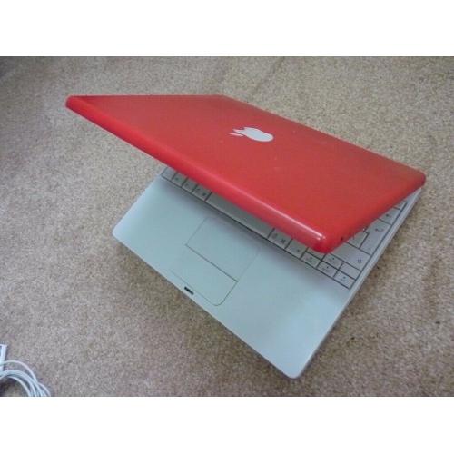 Apple iBook G4 - 12 inch screen - Nice Red Colour, in good condition.
