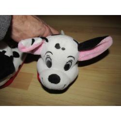 Kids Dalmation Stompeez slippers. Size 5 to 7 child size ears flap up when walking