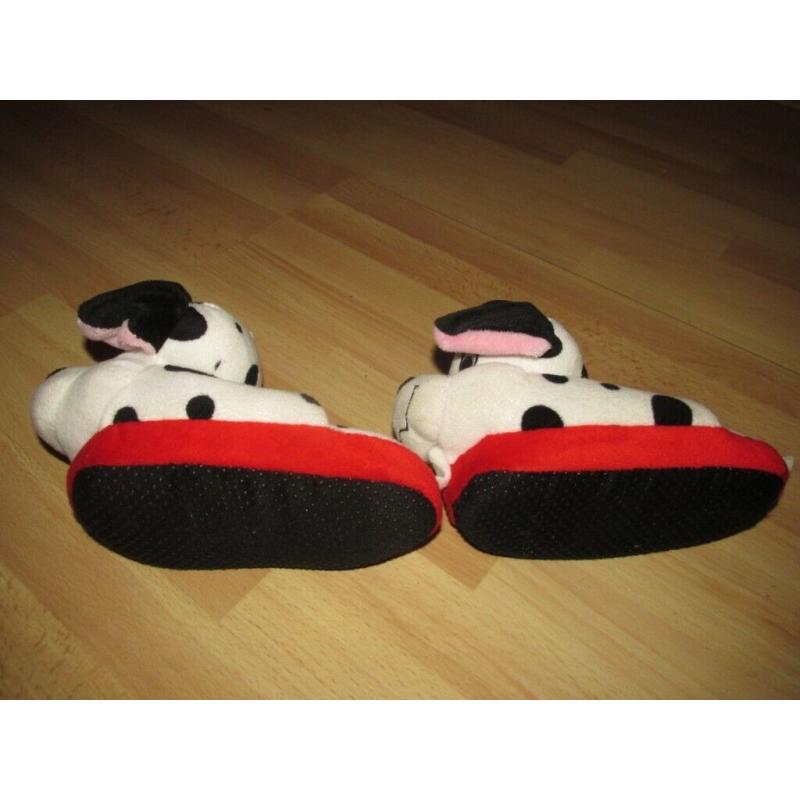 Kids Dalmation Stompeez slippers. Size 5 to 7 child size ears flap up when walking