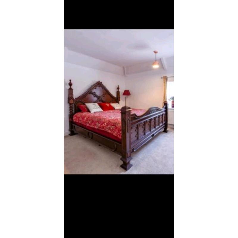 Mahogany bed frame