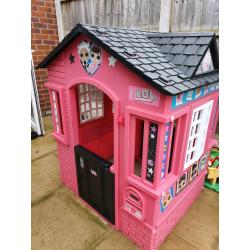 LITTLE TIKES LOL SUPRISE COTTAGE PLAYHOUSE WITH GLITTER PINK