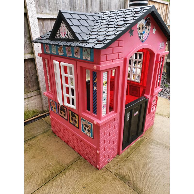 LITTLE TIKES LOL SUPRISE COTTAGE PLAYHOUSE WITH GLITTER PINK
