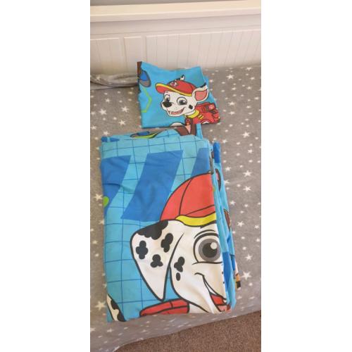 Paw patrol single bedding set