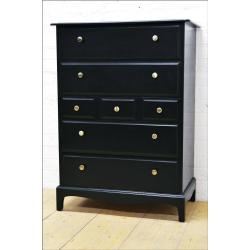 REDUCED vintage chest of drawers Stag Minstrel danish black mid century