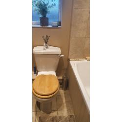 Bathroom suite and towell radiator.