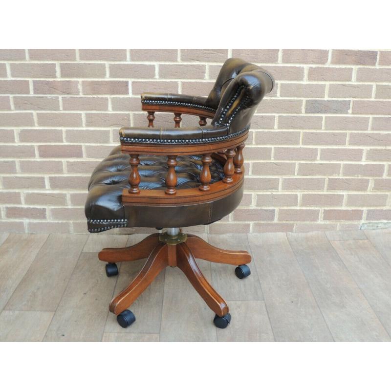 Golden Whiskey Brown Quality Captains Chair (UK Pre Christmas DELIVERY)