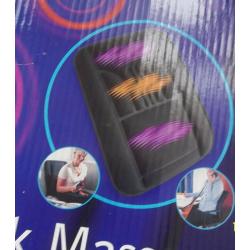 BACK MASSAGER WITH HEAT FOR USE IN CAR, HOME or OFFICE
