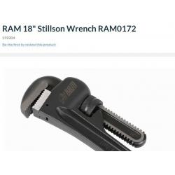 18 inch, stilson spanner, pipe wrench, ram brand, new newport gwent, risca np11