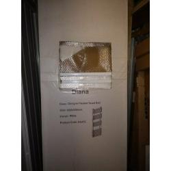 designer towel radiator, dianna 800x500, white, box section, square