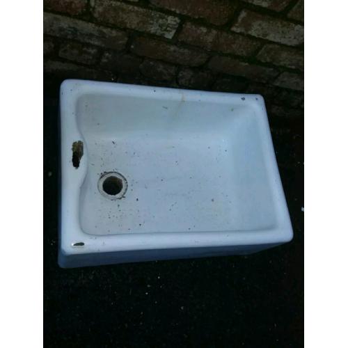 Reclaimed antique butlers sink heavy large