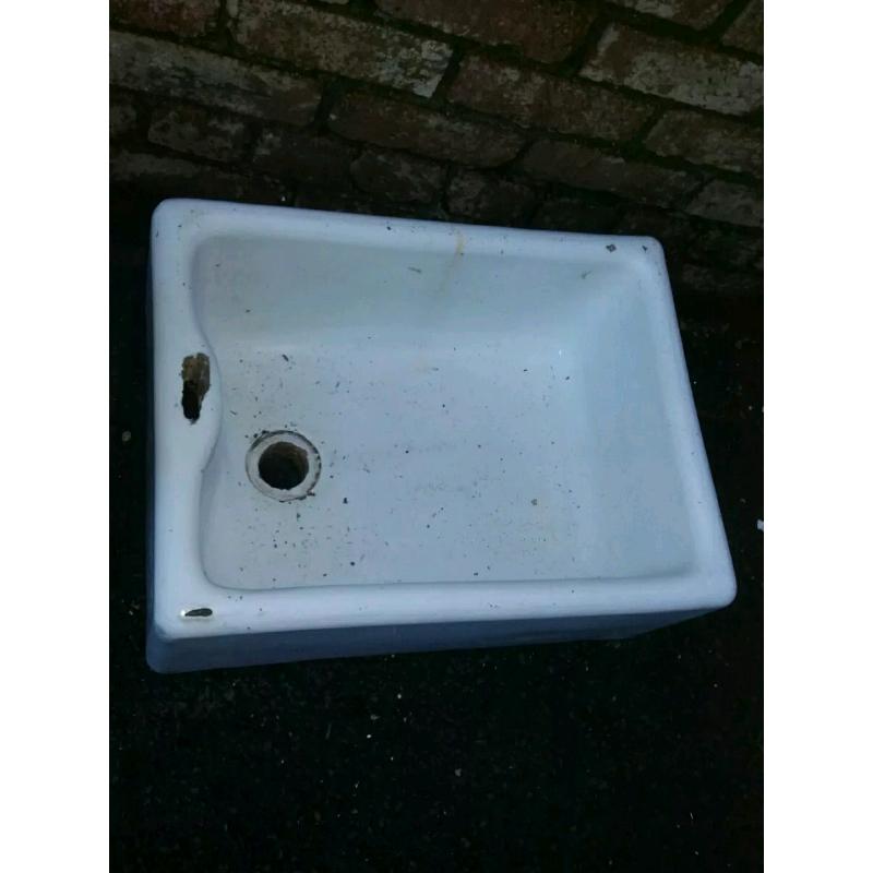 Reclaimed antique butlers sink heavy large