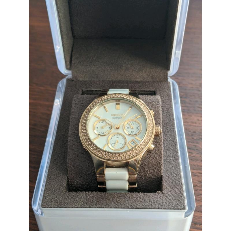 DKNY Ladies Gold Watch