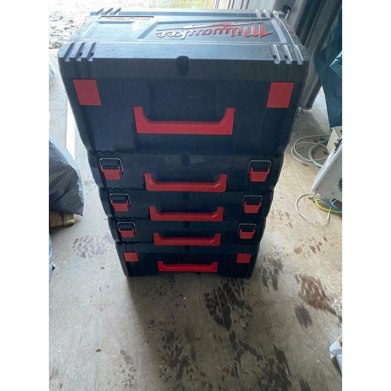 Milwaukee stackable tool cases